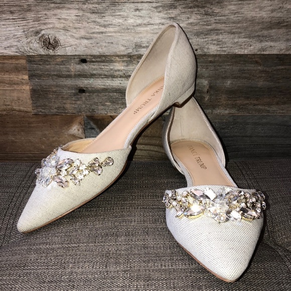 Ivanka Trump Shoes - NWOB Ivanka Trump Rhinestone Trika4 Flat 7 1/2
